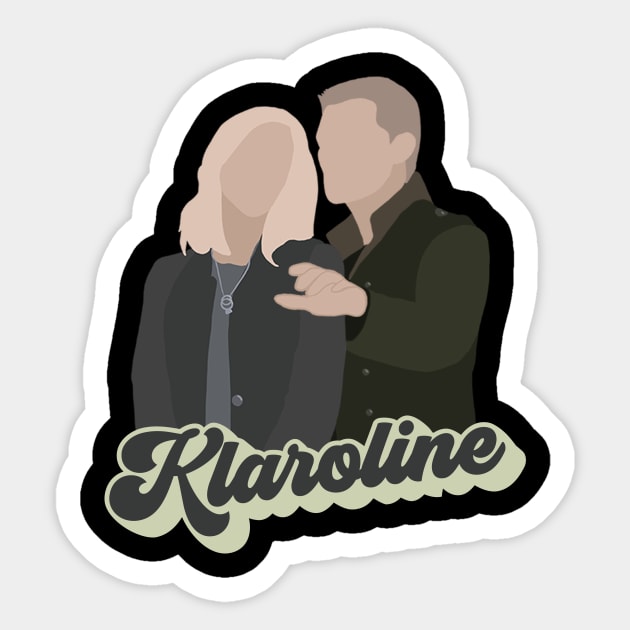 Klaroline - The Vampire Diaries Sticker by whatabouthayley